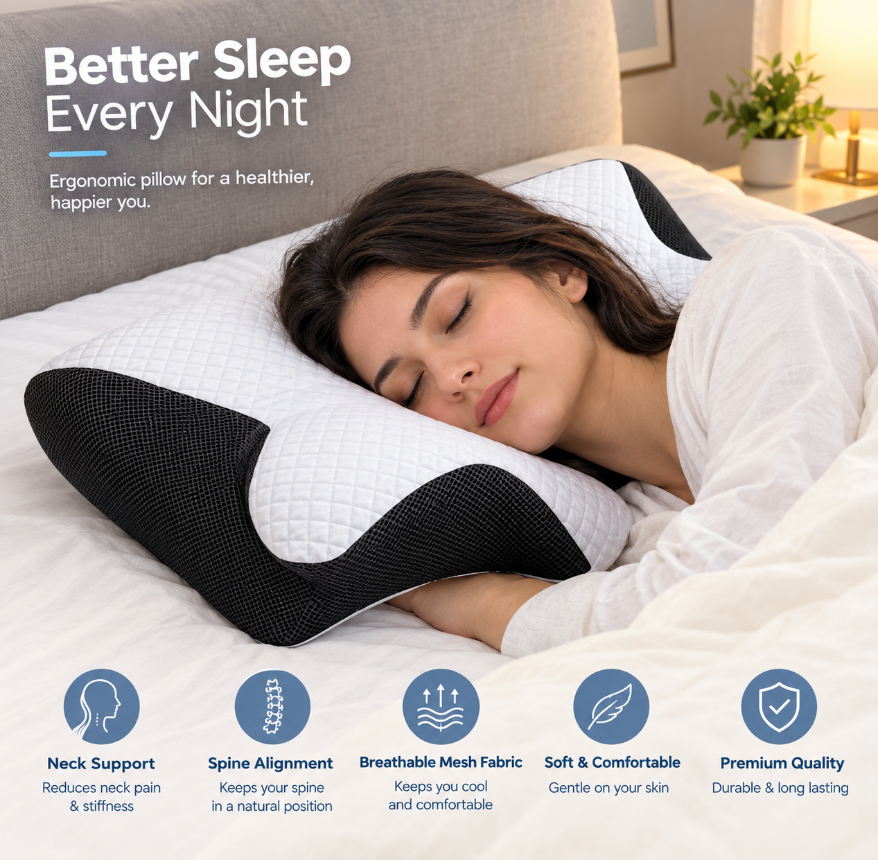 CloudNeck™ Memory Pillow