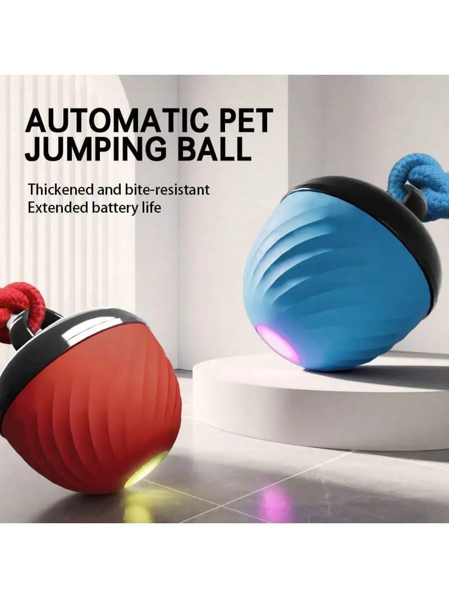 Electric Waterproof Jumping Ball Toy For Dogs, Chew Resistant Self Entertaining Interactive Pet Toy