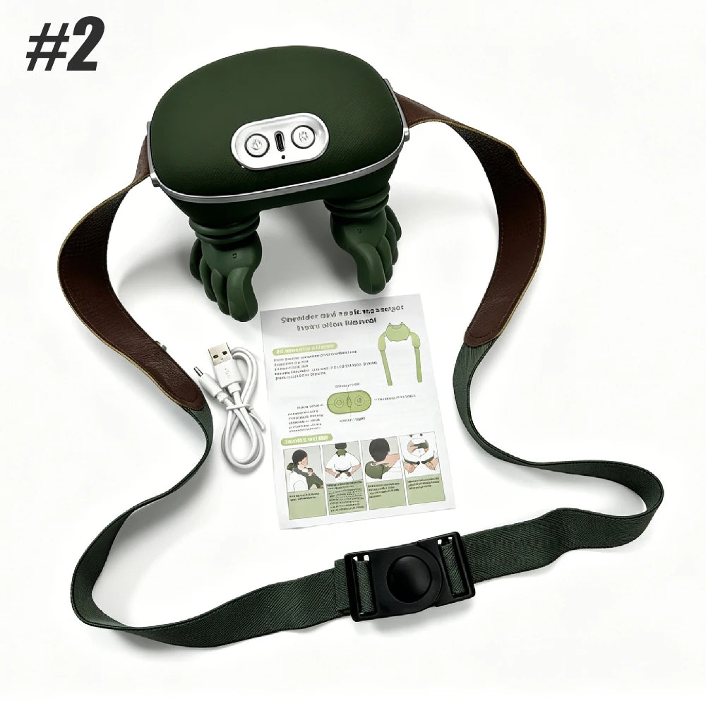 4D Heat Neck & Shoulder Massager delivers a professional-quality massage experience with advanced 4D bionic kneading technology that mimics