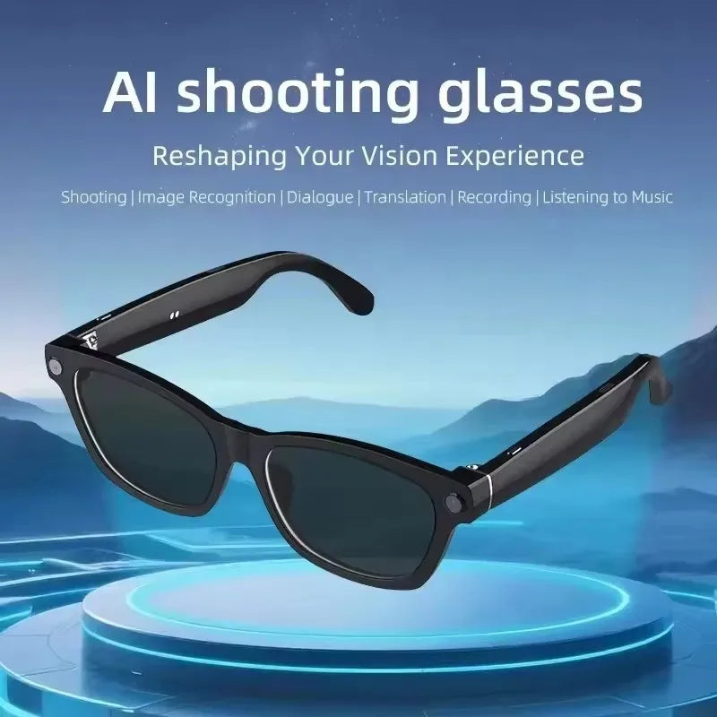 AI Smart Glasses  8MP HD Camera 4K Shooting