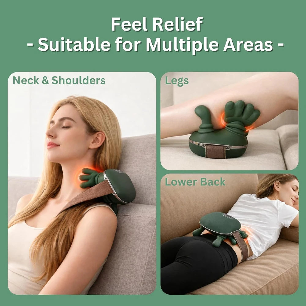 4D Heat Neck & Shoulder Massager delivers a professional-quality massage experience with advanced 4D bionic kneading technology that mimics