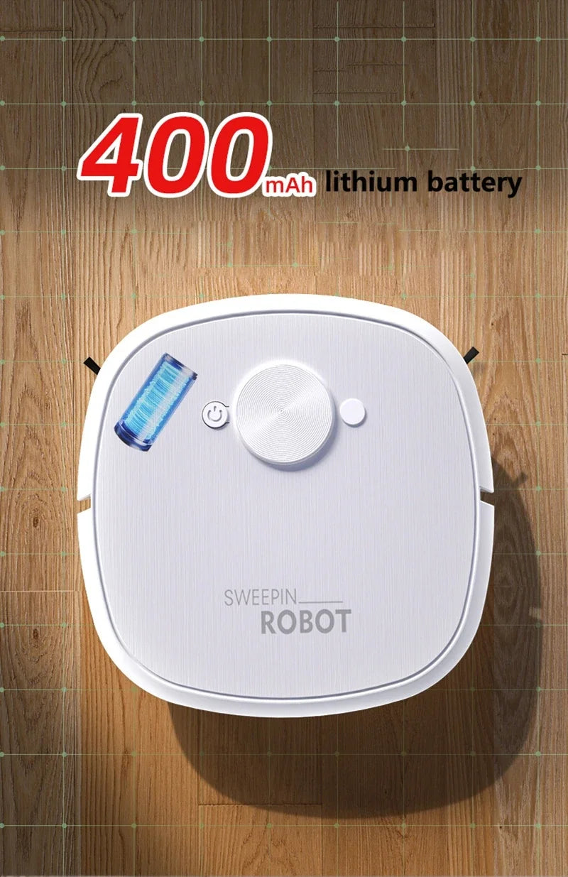 New 3-in-1 Robot Vacuum Cleaner USB Charging Home Fully Automatic Sweep Robot Integrated Sweep suction mopping &Sterilization
