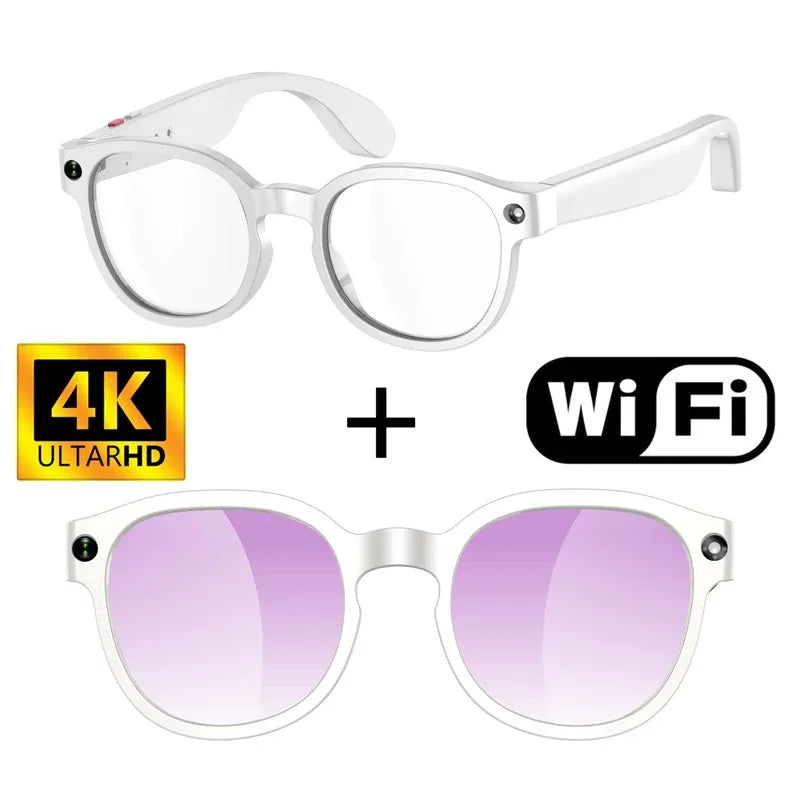 AI Smart Glasses  8MP HD Camera 4K Shooting