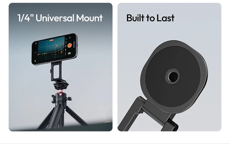 Ulanzi Magnetic Phone Holder Stand Foldable Magnet Clip Clamp Mount for Tripod Bracket Macsafe iPhone 15 14 13 12 Samsung
