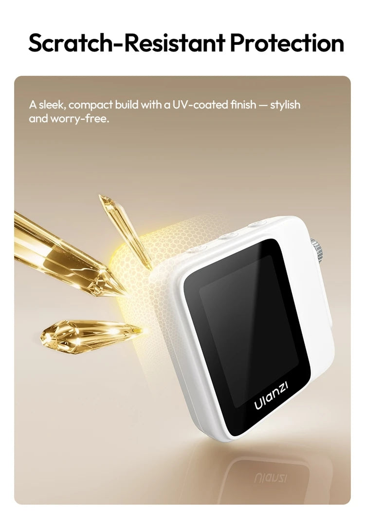 Ulanzi VM02 Selfie Monitor Screen Magnetic Mirroring for iPhone 17 16 PRO Smartphone Android Vlog with Remote Control Wireless