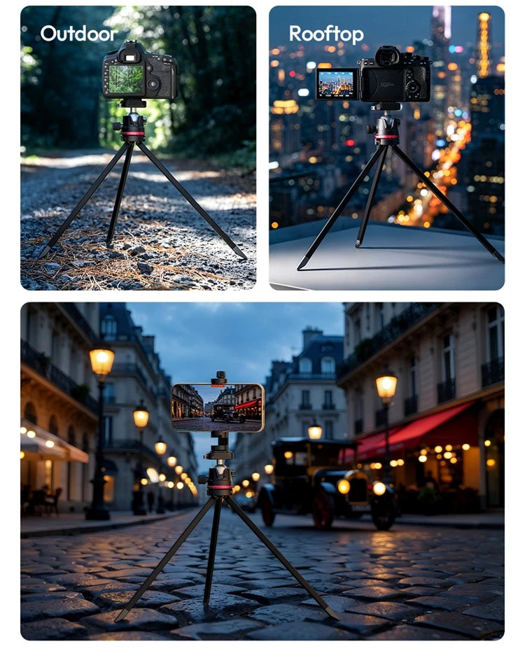 Ulanzi TZ01 Carbon Fiber Tripod Professional Lightweight Photography Travel With Quick Release Plate For DSLR Camera Canon Sony