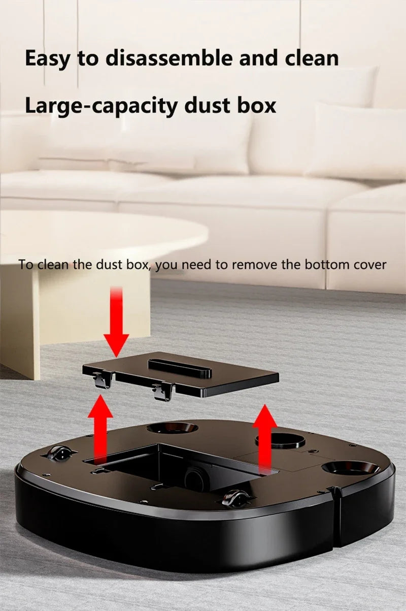 New 3-in-1 Robot Vacuum Cleaner USB Charging Home Fully Automatic Sweep Robot Integrated Sweep suction mopping &Sterilization