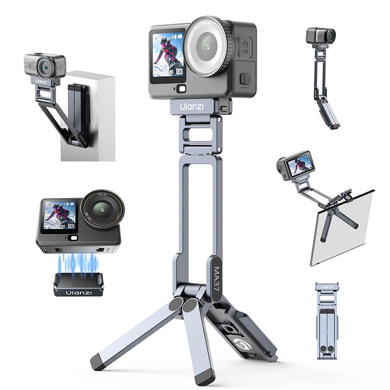 Ulanzi Stand Tripod for DJI OSMO Action 6 5 Nano Magnetic Mini Light Weight Mantis Hook Desktop Action Camera Accessories