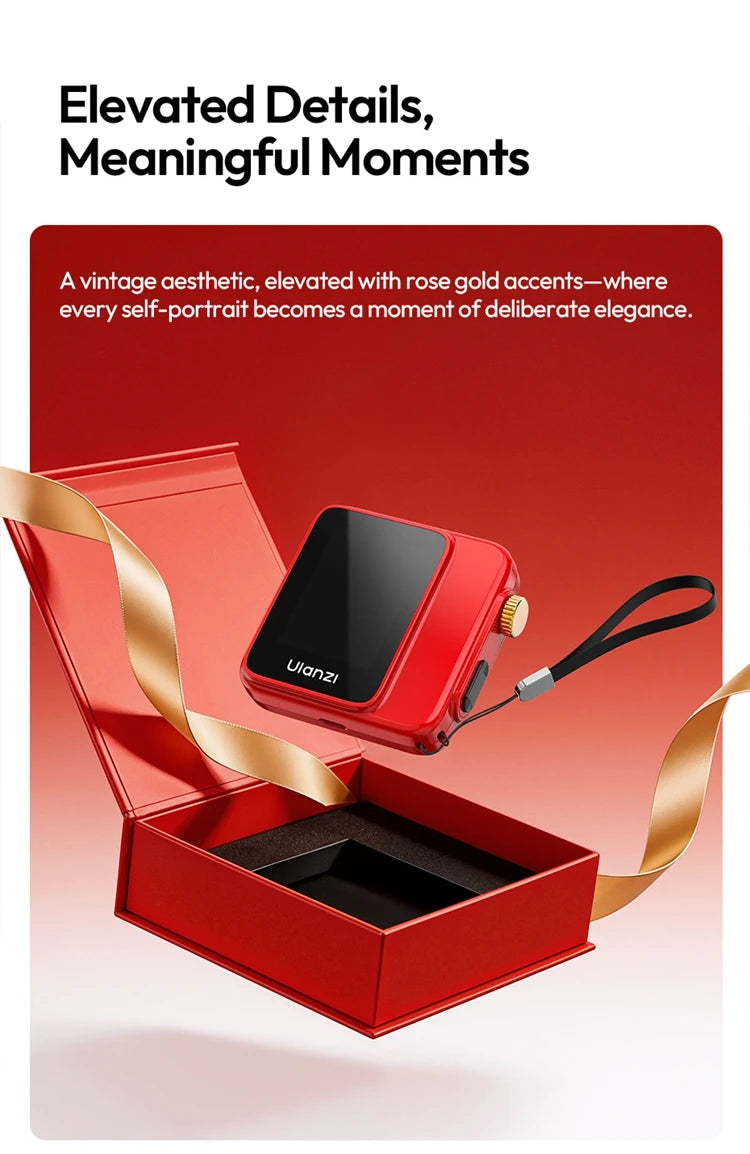 Ulanzi VM02 Selfie Screen Monitor Phone Magnetic Wireless Video For  iPhone Series Sync Rear Camera Android Vloging Tool Kit