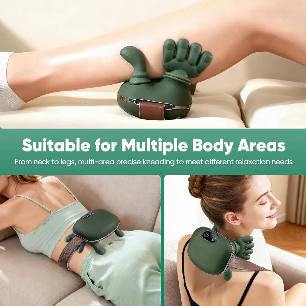 4D Heat Neck & Shoulder Massager delivers a professional-quality massage experience with advanced 4D bionic kneading technology that mimics