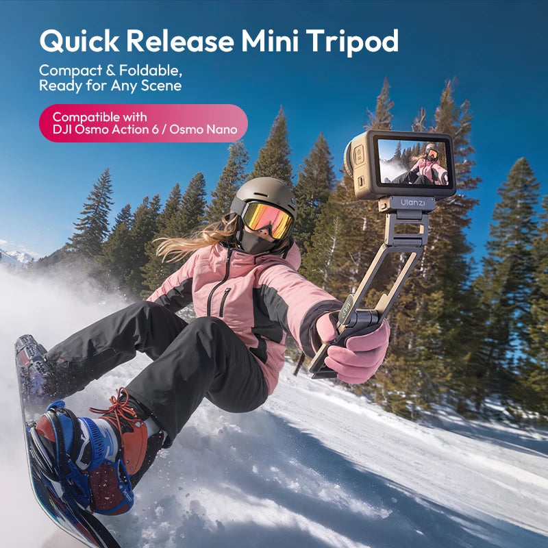 Ulanzi Stand Tripod for DJI OSMO Action 6 5 Nano Magnetic Mini Light Weight Mantis Hook Desktop Action Camera Accessories