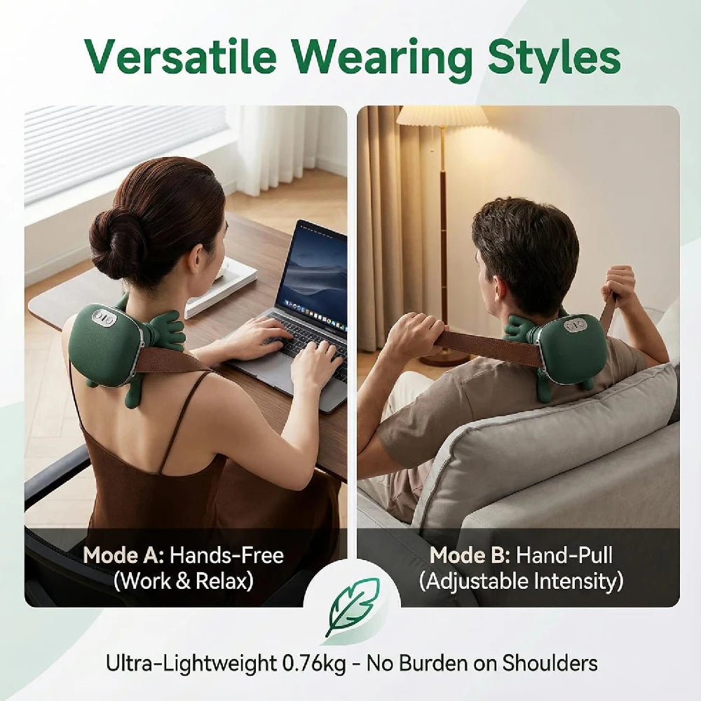 4D Heat Neck & Shoulder Massager delivers a professional-quality massage experience with advanced 4D bionic kneading technology that mimics