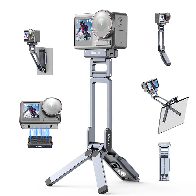 Ulanzi Stand Tripod for DJI OSMO Action 6 5 Nano Magnetic Mini Light Weight Mantis Hook Desktop Action Camera Accessories