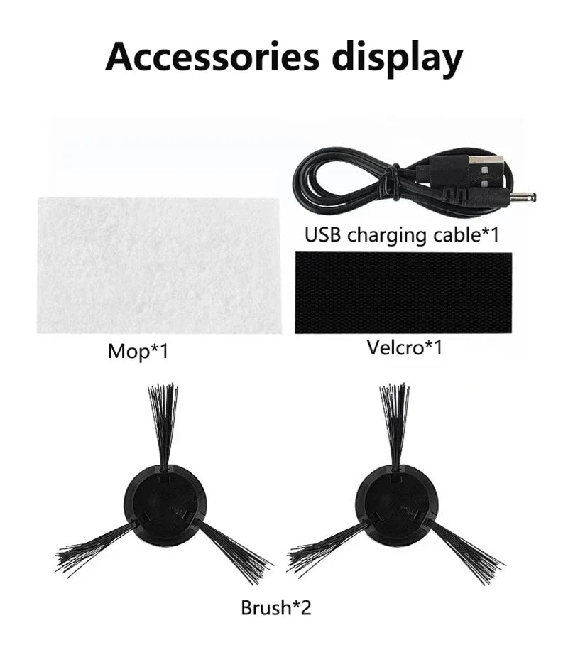 New 3-in-1 Robot Vacuum Cleaner USB Charging Home Fully Automatic Sweep Robot Integrated Sweep suction mopping &Sterilization