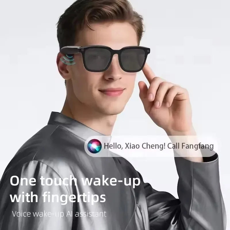 AI Smart Glasses  8MP HD Camera 4K Shooting