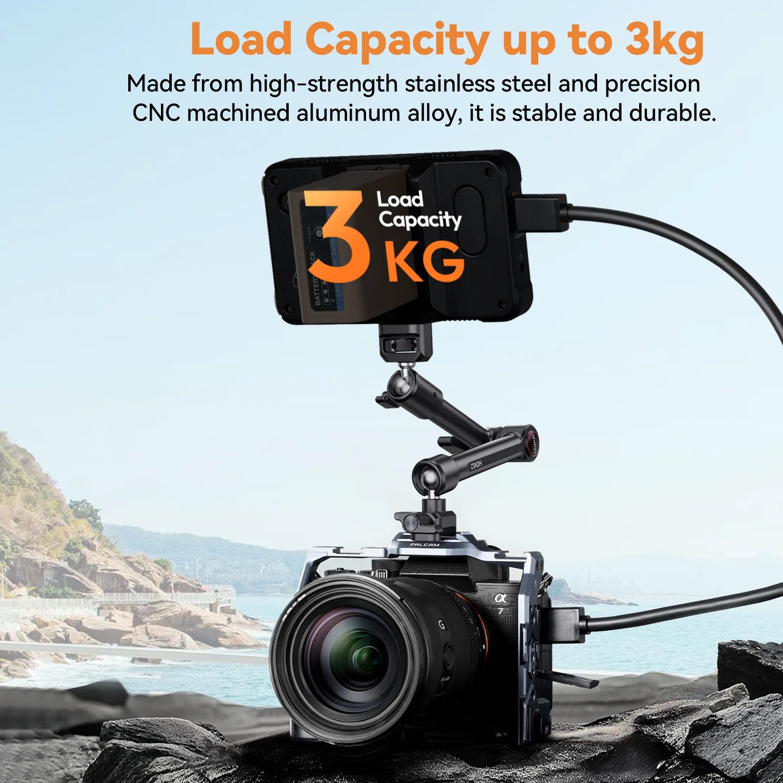 Ulanzi Magic Arm Super Clamp with 360° Mini Ball Head Quick Release Clamp Bracket Tripod Mount 1/4 Screw Clip for DSLR Camera Go