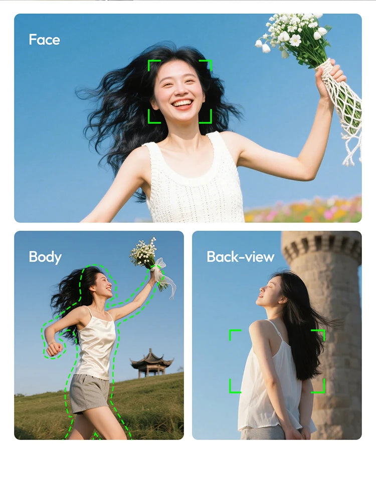 Ulanzi Magnetic Auto-Tracking Selfie Stick Tripod Compact Foldable Control Al-Powered Focus 360°Auto Smart Face Tracking