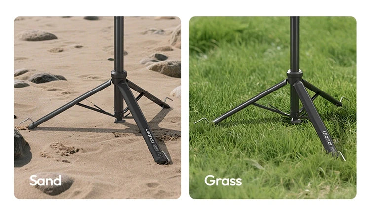 Ulanzi MT93 1.6M Camera Phone Light Stand Aluminum Alloy Portable Auto-Open Tripod with Uka 360° Ball Head Quick Release Plate