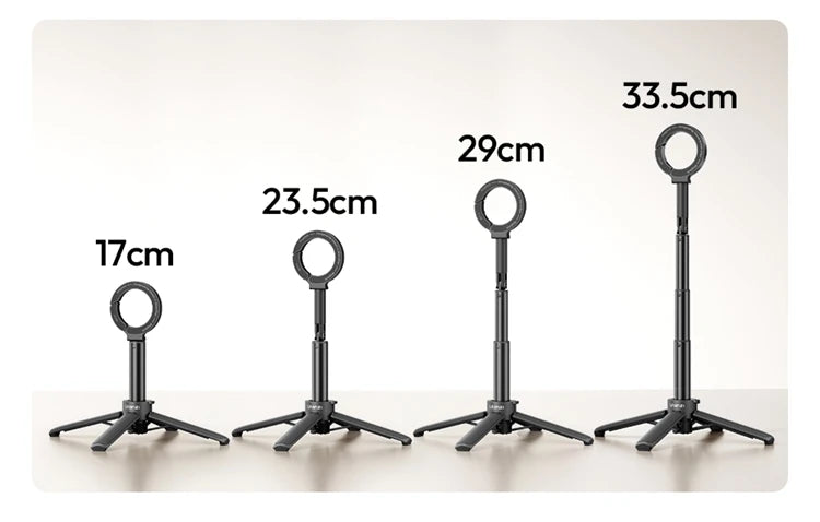 Ulanzi MT71 2 in1 Magnetic Mini Selfie Stick Desktop Tripod Stand for Iphone 17 16 15 Pro Max Android 180° Adjustable for Tiktok