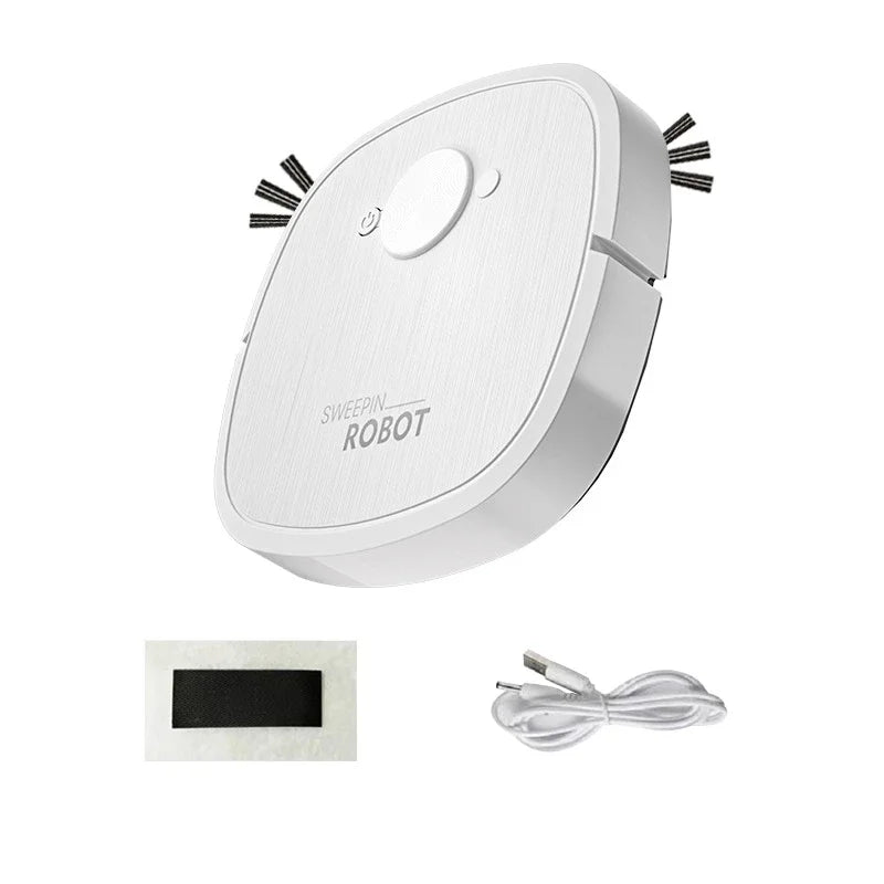 New 3-in-1 Robot Vacuum Cleaner USB Charging Home Fully Automatic Sweep Robot Integrated Sweep suction mopping &Sterilization