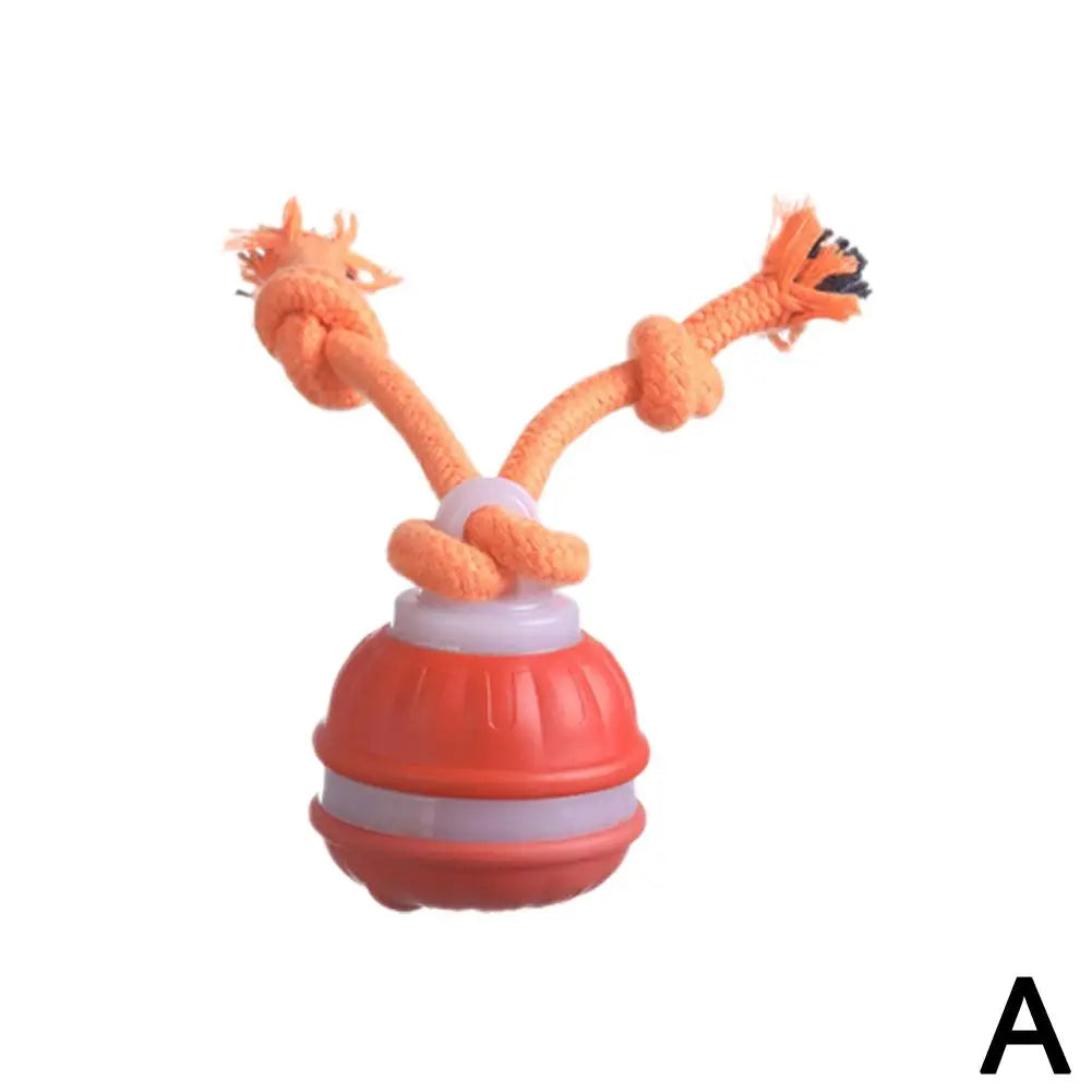 Dog Toy Ball with Rope Electronic designed for interactive play and durable fun for dogs.