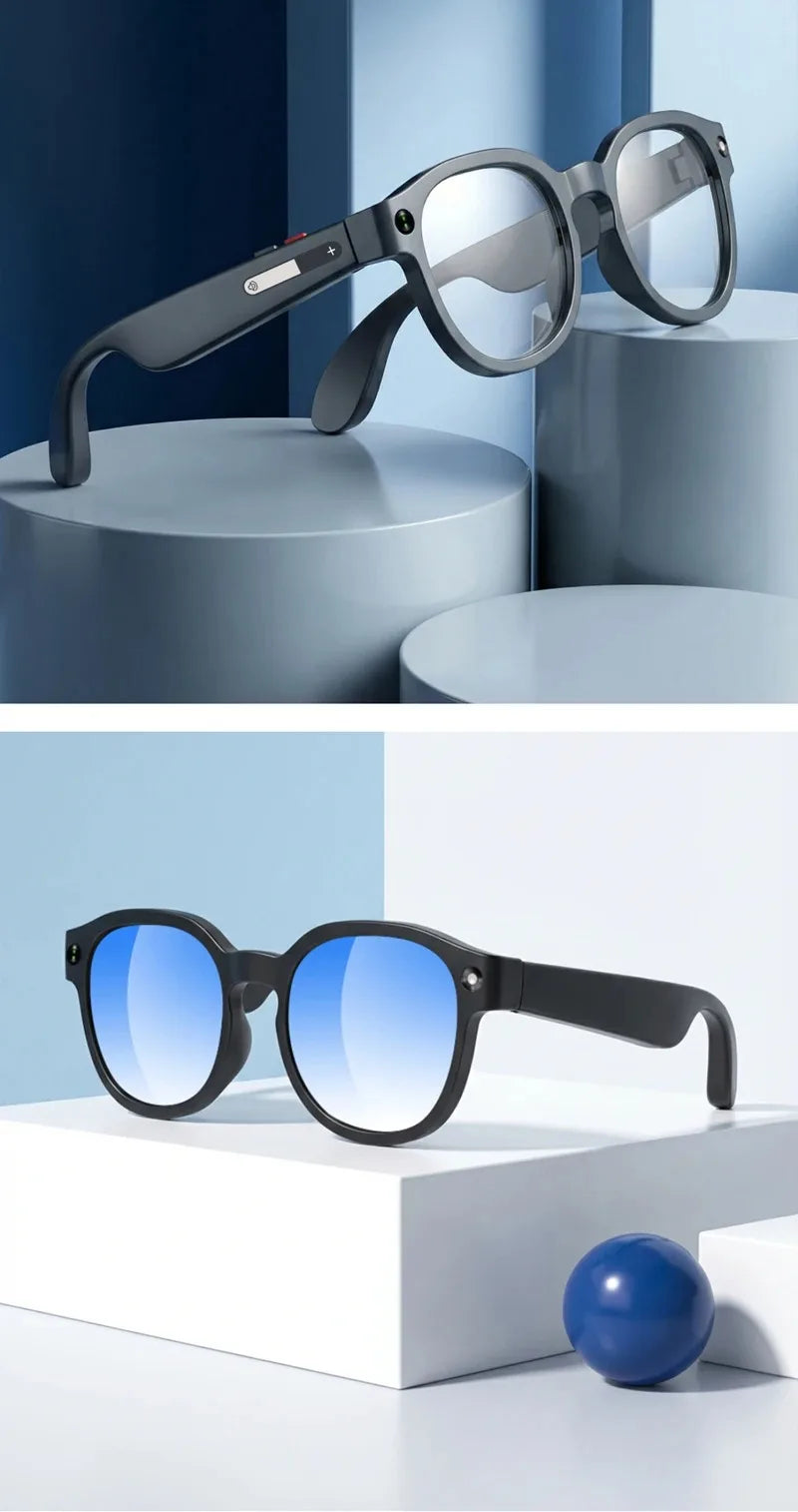 AI Smart Glasses  8MP HD Camera 4K Shooting