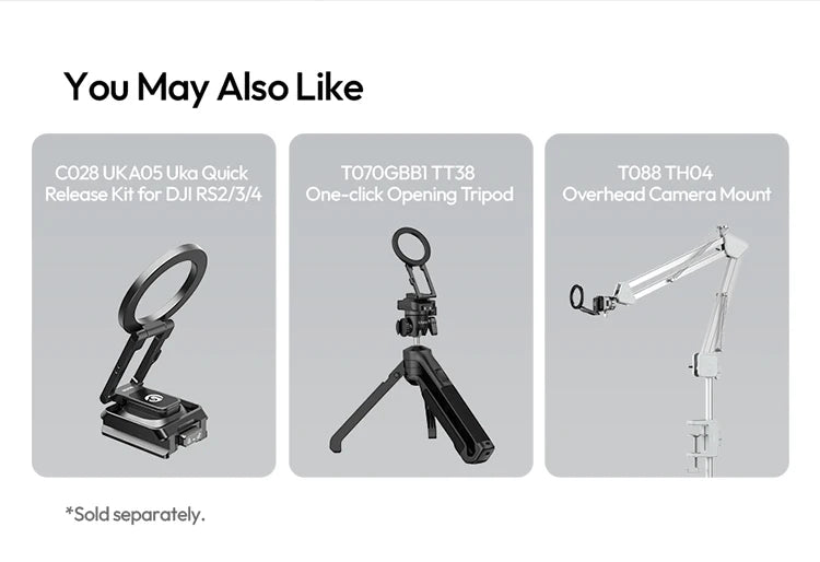 Ulanzi Magnetic Phone Holder Stand Foldable Magnet Clip Clamp Mount for Tripod Bracket Macsafe iPhone 15 14 13 12 Samsung