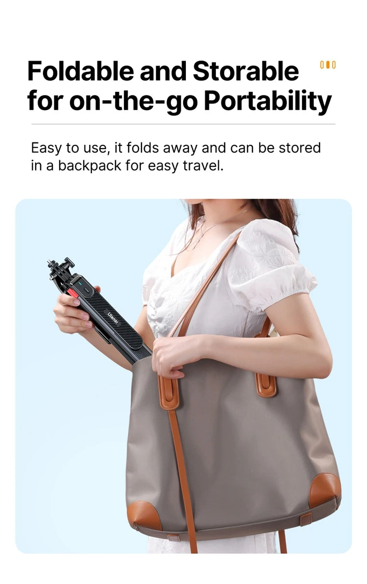 Ulanzi MA09 1.8m Selfie Stick Tripod for iPhone 16 15 Android Phone with Remote Control Panoramic Ball head Holder U200 VL49 Kit