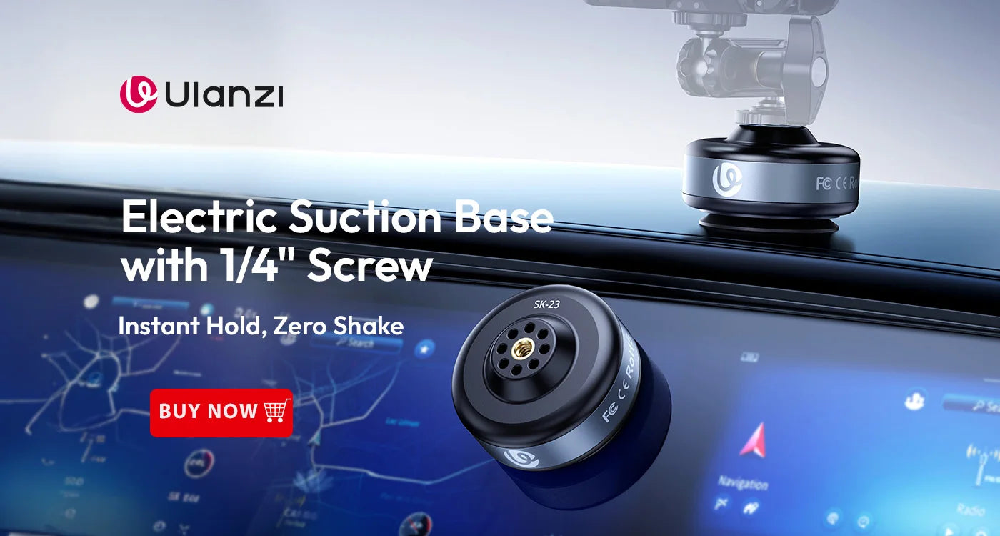 Ulanzi Magic Arm Super Clamp with 360° Mini Ball Head Quick Release Clamp Bracket Tripod Mount 1/4 Screw Clip for DSLR Camera Go