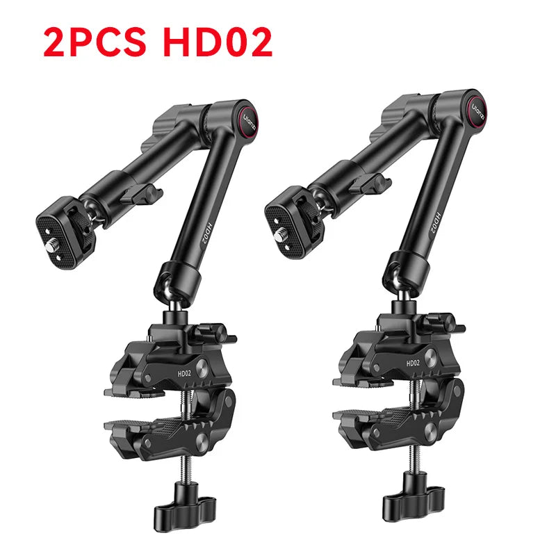 Ulanzi Magic Arm Super Clamp with 360° Mini Ball Head Quick Release Clamp Bracket Tripod Mount 1/4 Screw Clip for DSLR Camera Go