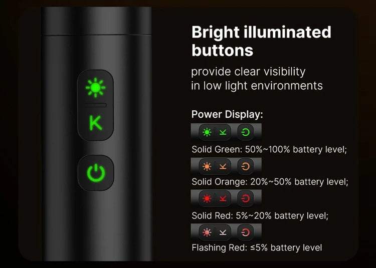 Ulanzi LM07 LED Videography Flashlight Fill Light Creative Multicolor Spotlight Zoom Portrait Atmosphere Photography Sunset Lamp