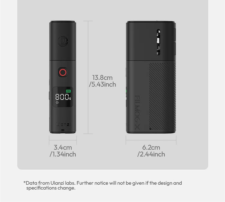 ULANZI FM02 Portable Fog Machine 30W Battery Powered Portable Smoke Machine Handheld Fog Machine Fogger Camera Accessories