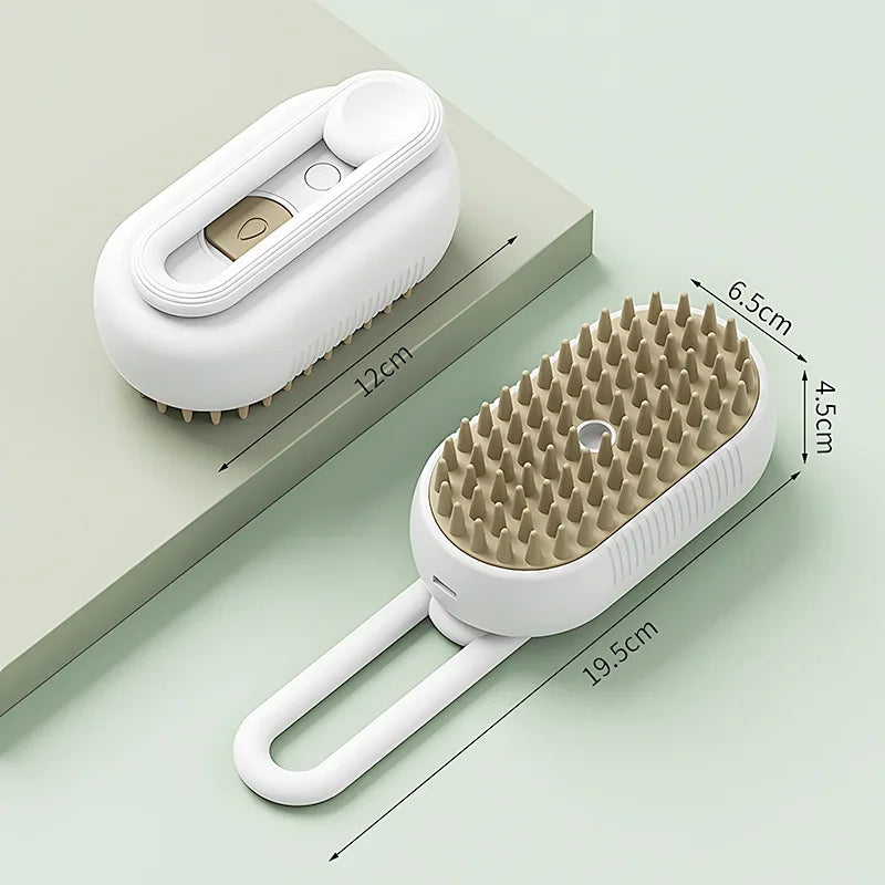 Steam Brush Cat Hair Steam Brush Steamy Cats Brush Electric Spray Pet Comb Grooming Removing Tangled and Loose Cats Accessories