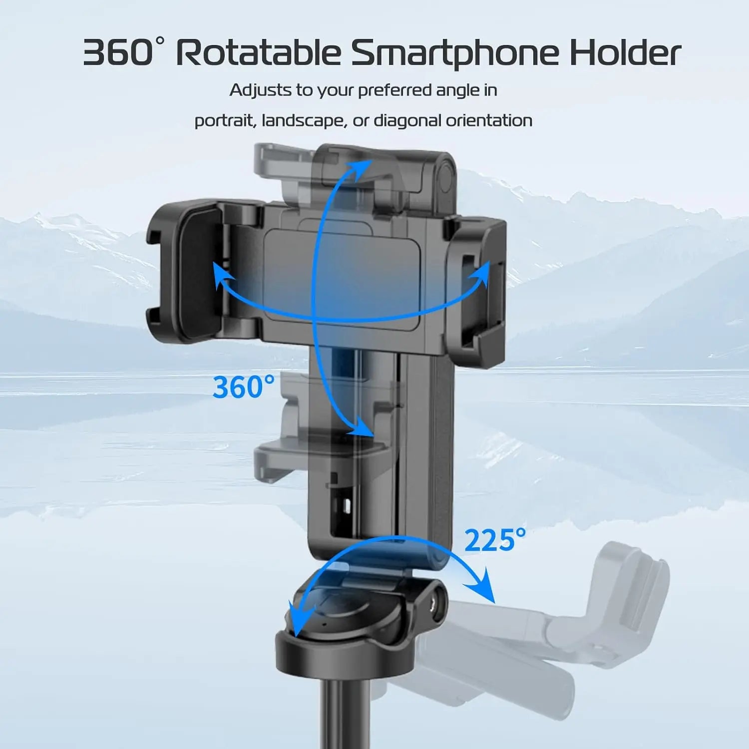ULANZI JJ02 Selfie Stick Tripod Extendable Grip Phone Tripod with Detachable Remote 2 Cold Shoe Pocket Size Mini Phone Stand