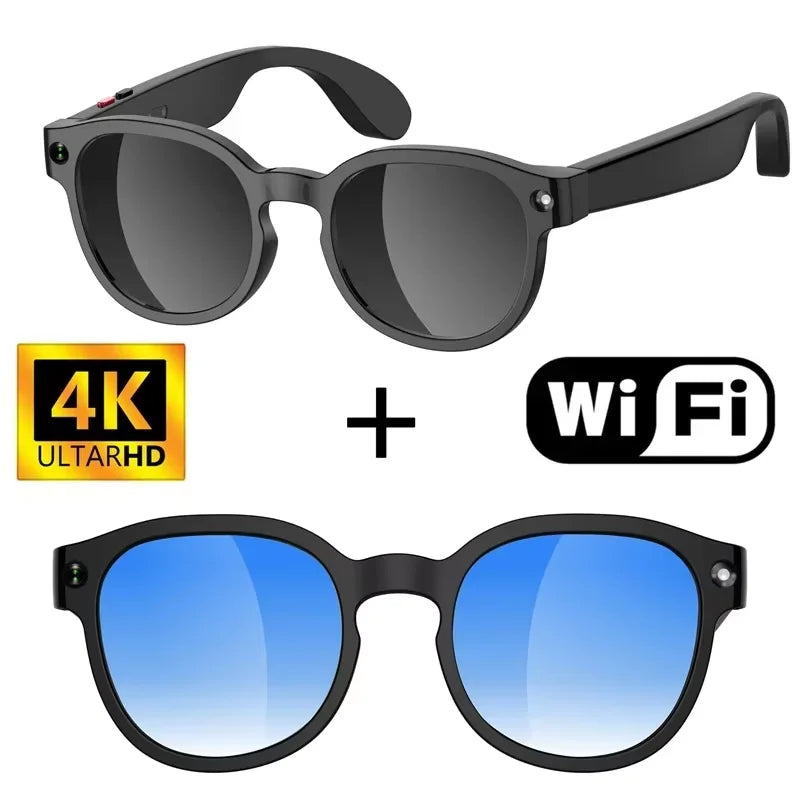 AI Smart Glasses  8MP HD Camera 4K Shooting