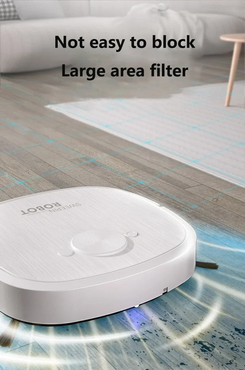 New 3-in-1 Robot Vacuum Cleaner USB Charging Home Fully Automatic Sweep Robot Integrated Sweep suction mopping &Sterilization