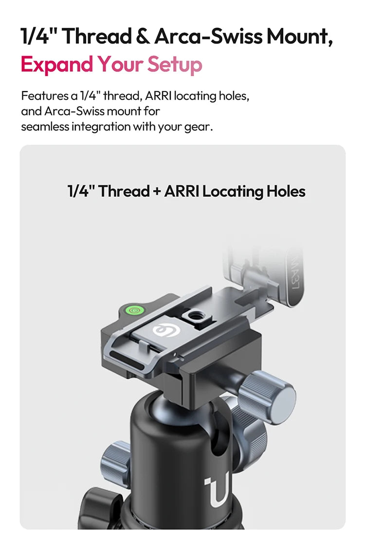 Ulanzi Stand Tripod for DJI OSMO Action 6 5 Nano Magnetic Mini Light Weight Mantis Hook Desktop Action Camera Accessories