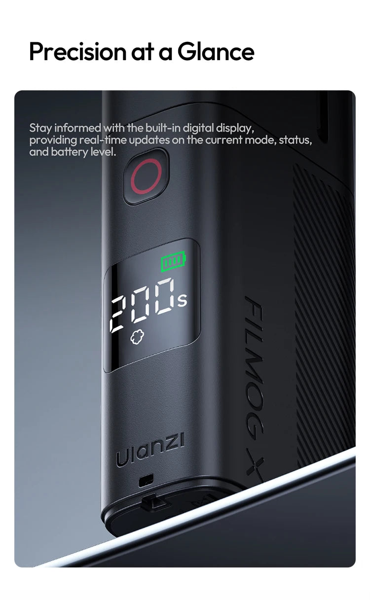 ULANZI FM02 Portable Fog Machine 30W Battery Powered Portable Smoke Machine Handheld Fog Machine Fogger Camera Accessories