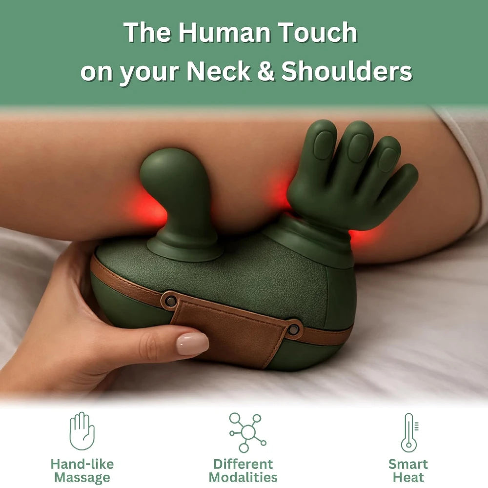4D Heat Neck & Shoulder Massager delivers a professional-quality massage experience with advanced 4D bionic kneading technology that mimics