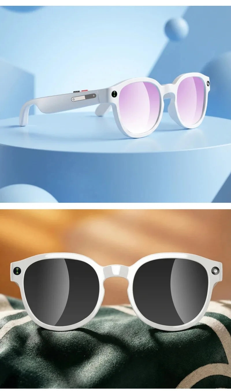 AI Smart Glasses  8MP HD Camera 4K Shooting