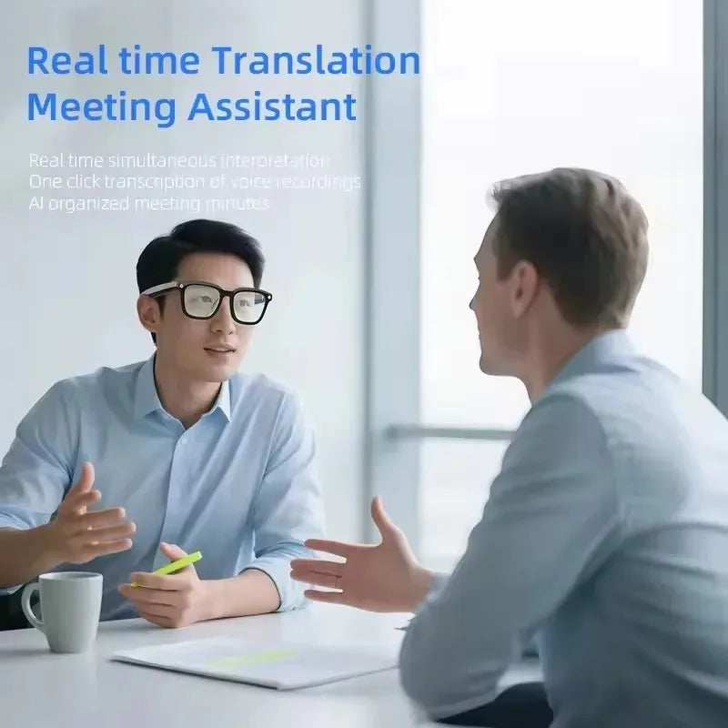 AI Smart Glasses  8MP HD Camera 4K Shooting